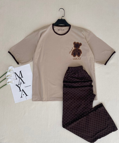 ست تیشرت باکسی و شلوار GUCCI