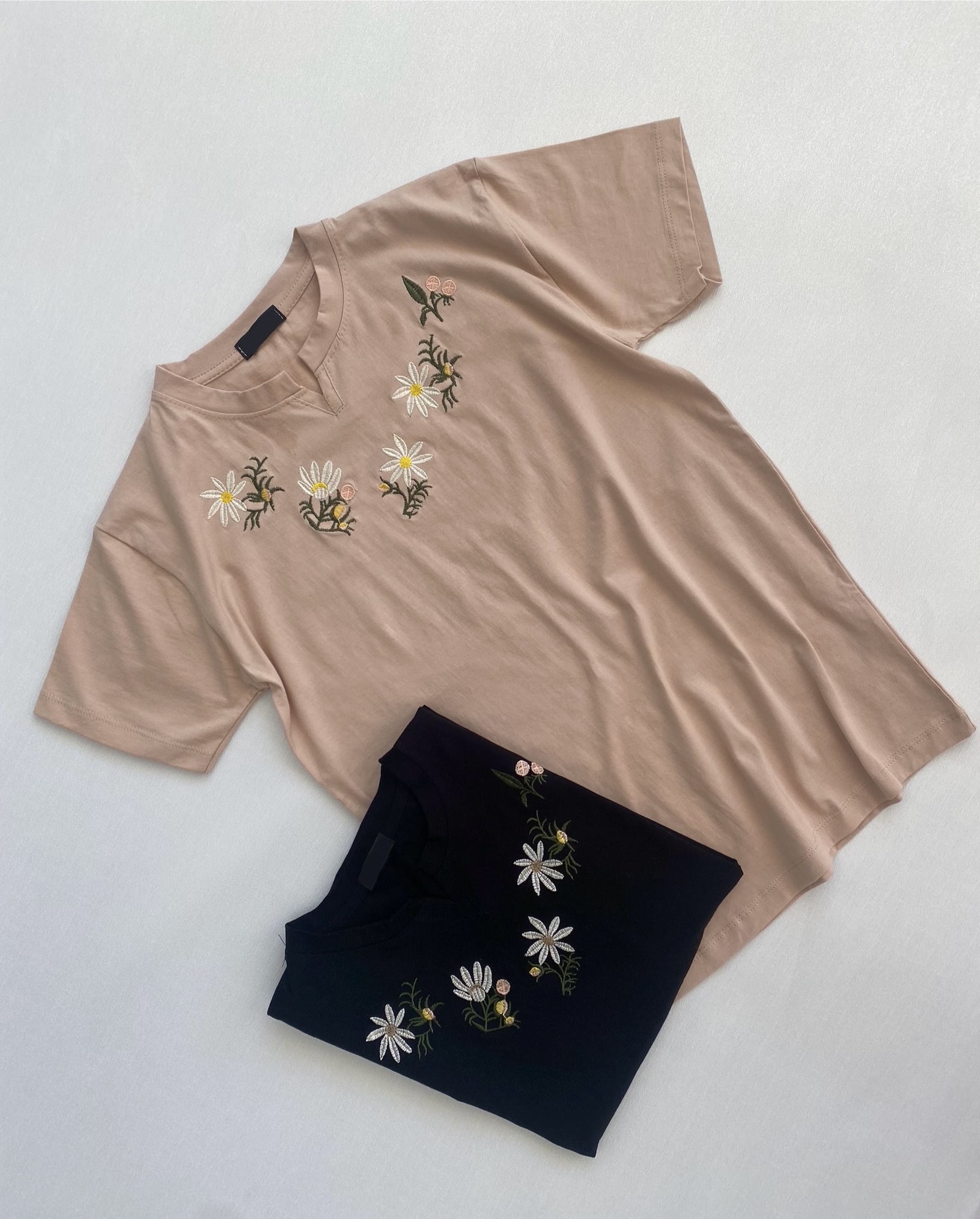 تیشرت پنبه گلدوزی